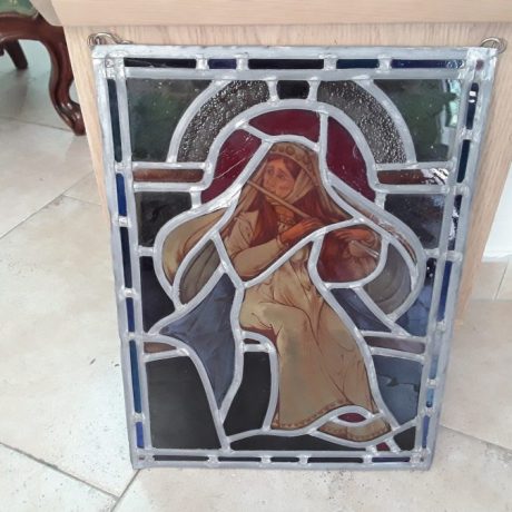CK13096N Religious Stained Glass Design 32cm x 42cm 125 euros