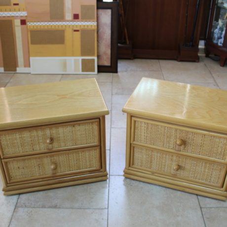 CK04016N Two Matching Two Drawer Bedside Cabinets 45cm High 34cm Deep 55cm Wide 60 euros
